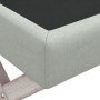 Taburete con almacenaje terciopelo gris claro 110x45x49 cm de vidaXL, Bancos para recibidores y almacenamiento - Ref: Foro24-...