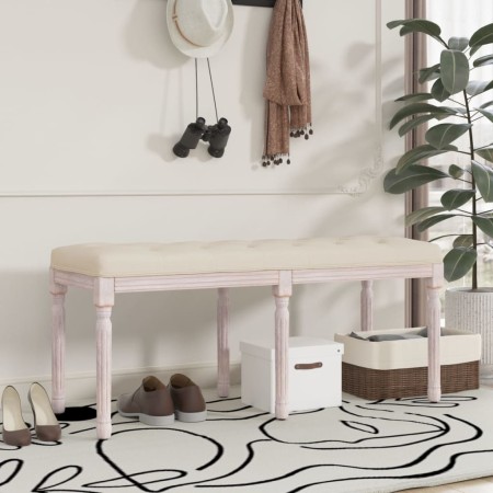 Linen bench 110x40x49 cm by vidaXL, Banks - Ref: Foro24-344450, Price: 107,31 €, Discount: %