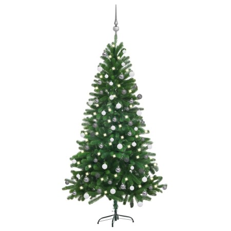 Pre-lit Christmas tree with lights and green balls 150 cm by vidaXL, Christmas trees - Ref: Foro24-3077726, Price: 120,84 €, ...