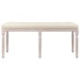 Linen bench 110x40x49 cm by vidaXL, Banks - Ref: Foro24-344450, Price: 107,31 €, Discount: %