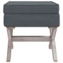 Dark gray velvet storage stool 45x45x49 cm by vidaXL, Benches for halls and storage - Ref: Foro24-344519, Price: 65,98 €, Dis...