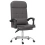 Silla de oficina reclinable masaje cuero sintético gris de vidaXL, Sillas de oficina - Ref: Foro24-349709, Precio: 112,18 €, ...