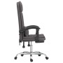 Silla de oficina reclinable masaje cuero sintético gris de vidaXL, Sillas de oficina - Ref: Foro24-349709, Precio: 112,18 €, ...