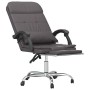 Silla de oficina reclinable masaje cuero sintético gris de vidaXL, Sillas de oficina - Ref: Foro24-349709, Precio: 112,18 €, ...