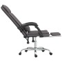 Silla de oficina reclinable masaje cuero sintético gris de vidaXL, Sillas de oficina - Ref: Foro24-349709, Precio: 112,18 €, ...