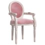 Silla de comedor terciopelo rosa 54x56x96,5 de vidaXL, Sillas de comedor - Ref: Foro24-344485, Precio: 119,99 €, Descuento: %