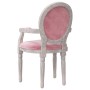 Silla de comedor terciopelo rosa 54x56x96,5 de vidaXL, Sillas de comedor - Ref: Foro24-344485, Precio: 119,99 €, Descuento: %