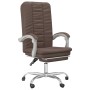 Silla de oficina reclinable cuero sintético marrón de vidaXL, Sillas de oficina - Ref: Foro24-349718, Precio: 92,04 €, Descue...