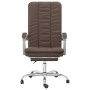 Silla de oficina reclinable cuero sintético marrón de vidaXL, Sillas de oficina - Ref: Foro24-349718, Precio: 92,04 €, Descue...