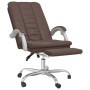 Silla de oficina reclinable cuero sintético marrón de vidaXL, Sillas de oficina - Ref: Foro24-349718, Precio: 92,04 €, Descue...