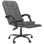 Silla de oficina reclinable masaje cuero sintético gris de vidaXL, Sillas de oficina - Ref: Foro24-349669, Precio: 109,48 €, ...