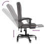 Silla de oficina reclinable masaje cuero sintético gris de vidaXL, Sillas de oficina - Ref: Foro24-349669, Precio: 109,48 €, ...