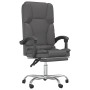 Silla de oficina reclinable masaje cuero sintético gris de vidaXL, Sillas de oficina - Ref: Foro24-349679, Precio: 128,93 €, ...