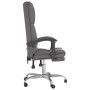 Silla de oficina reclinable masaje cuero sintético gris de vidaXL, Sillas de oficina - Ref: Foro24-349679, Precio: 128,93 €, ...