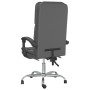 Silla de oficina reclinable masaje cuero sintético gris de vidaXL, Sillas de oficina - Ref: Foro24-349679, Precio: 128,93 €, ...