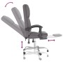 Silla de oficina reclinable masaje cuero sintético gris de vidaXL, Sillas de oficina - Ref: Foro24-349679, Precio: 128,93 €, ...