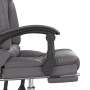 Silla de oficina reclinable masaje cuero sintético gris de vidaXL, Sillas de oficina - Ref: Foro24-349679, Precio: 128,93 €, ...