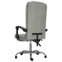 Silla de oficina reclinable con masaje terciopelo gris claro de vidaXL, Sillas de oficina - Ref: Foro24-349664, Precio: 105,0...