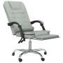 Silla de oficina reclinable con masaje terciopelo gris claro de vidaXL, Sillas de oficina - Ref: Foro24-349664, Precio: 105,0...