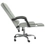 Silla de oficina reclinable con masaje terciopelo gris claro de vidaXL, Sillas de oficina - Ref: Foro24-349664, Precio: 105,0...