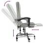 Silla de oficina reclinable con masaje terciopelo gris claro de vidaXL, Sillas de oficina - Ref: Foro24-349664, Precio: 105,0...