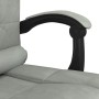 Silla de oficina reclinable con masaje terciopelo gris claro de vidaXL, Sillas de oficina - Ref: Foro24-349664, Precio: 105,0...