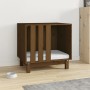 Cama para perros madera maciza pino marrón miel 60x45x57 cm de vidaXL, Casetas para perros - Ref: Foro24-822479, Precio: 84,5...