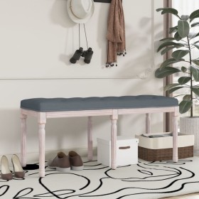 Dark gray velvet bench 110x40x49 cm by vidaXL, Banks - Ref: Foro24-344454, Price: 73,64 €, Discount: %