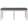 Dark gray velvet bench 110x40x49 cm by vidaXL, Banks - Ref: Foro24-344454, Price: 73,64 €, Discount: %