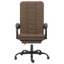 Silla de oficina reclinable de tela marrón de vidaXL, Sillas de oficina - Ref: Foro24-349714, Precio: 103,79 €, Descuento: %