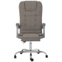 Silla de oficina reclinable con masaje tela gris taupé de vidaXL, Sillas de oficina - Ref: Foro24-349659, Precio: 125,31 €, D...