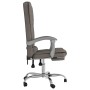 Silla de oficina reclinable con masaje tela gris taupé de vidaXL, Sillas de oficina - Ref: Foro24-349659, Precio: 125,31 €, D...