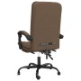 Silla de oficina reclinable de tela marrón de vidaXL, Sillas de oficina - Ref: Foro24-349714, Precio: 103,79 €, Descuento: %