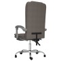 Silla de oficina reclinable con masaje tela gris taupé de vidaXL, Sillas de oficina - Ref: Foro24-349659, Precio: 125,31 €, D...