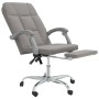 Silla de oficina reclinable de tela gris taupé de vidaXL, Sillas de oficina - Ref: Foro24-349635, Precio: 88,78 €, Descuento: %