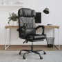 Black synthetic leather reclining office chair by vidaXL, Office chairs - Ref: Foro24-349733, Price: 129,54 €, Discount: %