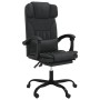 Silla de oficina reclinable cuero sintético negro de vidaXL, Sillas de oficina - Ref: Foro24-349733, Precio: 129,54 €, Descue...