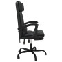 Silla de oficina reclinable cuero sintético negro de vidaXL, Sillas de oficina - Ref: Foro24-349733, Precio: 129,54 €, Descue...