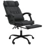 Silla de oficina reclinable cuero sintético negro de vidaXL, Sillas de oficina - Ref: Foro24-349733, Precio: 129,54 €, Descue...