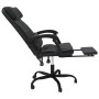 Black synthetic leather reclining office chair by vidaXL, Office chairs - Ref: Foro24-349733, Price: 129,54 €, Discount: %