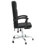 Silla de oficina reclinable cuero sintético negro de vidaXL, Sillas de oficina - Ref: Foro24-349639, Precio: 92,77 €, Descuen...