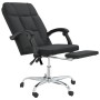 Silla de oficina reclinable cuero sintético negro de vidaXL, Sillas de oficina - Ref: Foro24-349639, Precio: 92,77 €, Descuen...