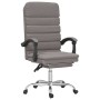 Reclining office chair with massage taupe gray fabric by vidaXL, Office chairs - Ref: Foro24-349723, Price: 116,89 €, Discoun...