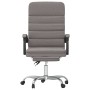 Reclining office chair with massage taupe gray fabric by vidaXL, Office chairs - Ref: Foro24-349723, Price: 116,89 €, Discoun...