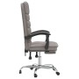 Reclining office chair with massage taupe gray fabric by vidaXL, Office chairs - Ref: Foro24-349723, Price: 116,89 €, Discoun...