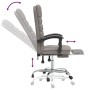 Reclining office chair with massage taupe gray fabric by vidaXL, Office chairs - Ref: Foro24-349723, Price: 116,89 €, Discoun...