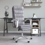 Silla de oficina reclinable cuero sintético gris de vidaXL, Sillas de oficina - Ref: Foro24-349655, Precio: 88,49 €, Descuent...