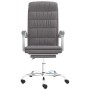 Silla de oficina reclinable cuero sintético gris de vidaXL, Sillas de oficina - Ref: Foro24-349655, Precio: 88,49 €, Descuent...