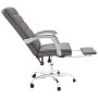 Silla de oficina reclinable cuero sintético gris de vidaXL, Sillas de oficina - Ref: Foro24-349655, Precio: 88,49 €, Descuent...