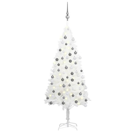 Pre-lit Christmas tree with lights and balls white 120 cm by vidaXL, Christmas trees - Ref: Foro24-3077718, Price: 61,54 €, D...